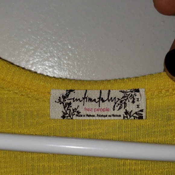Bright Yellow - •FP Intimately• | Ribbed Tank - Picture 2 of 8